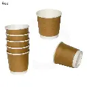 4oz Double Wall Kraft & White Paper Cup 500/ctn