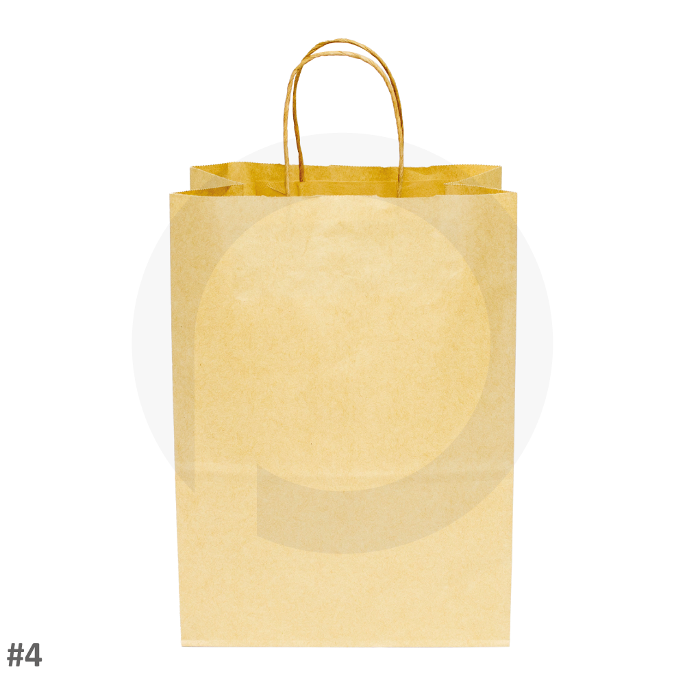 #4 Kraft Paper Twisted Handle Bag 200/ctn