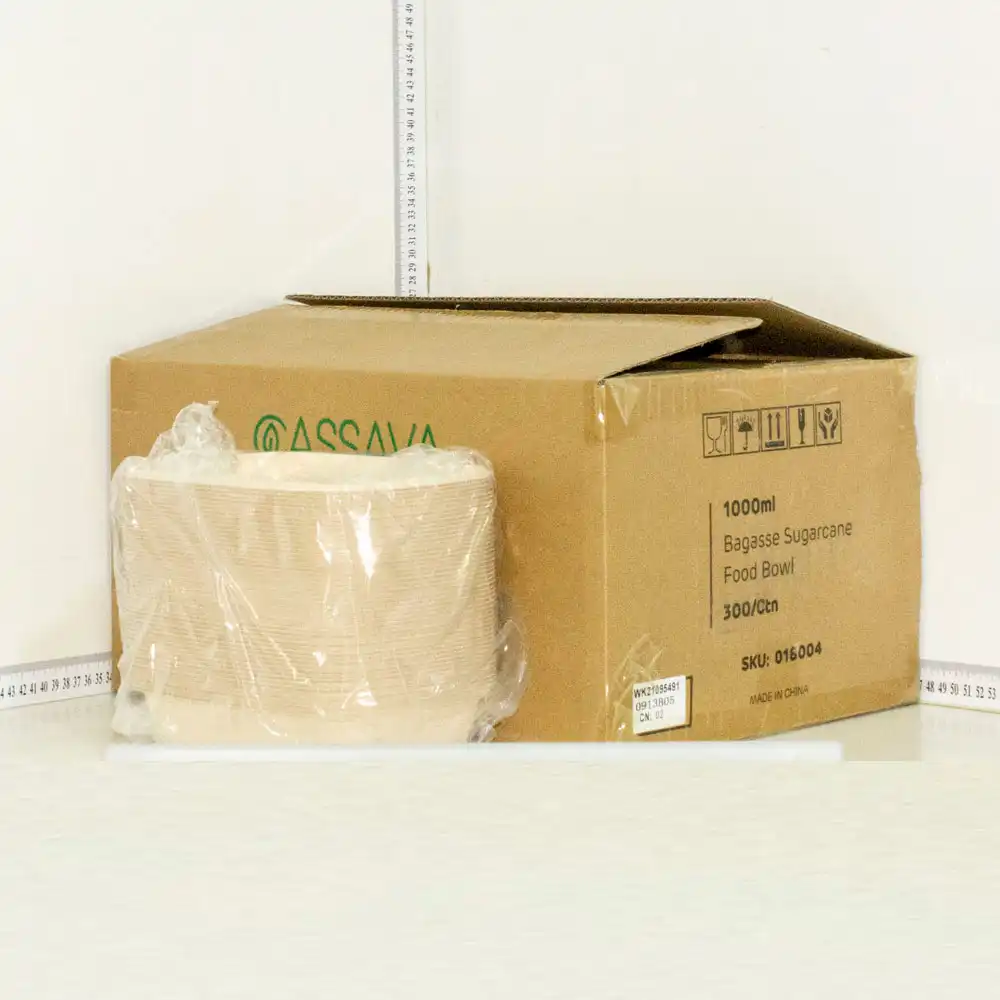 1000ml Bagasse Sugarcane Food Bowl 300/ctn