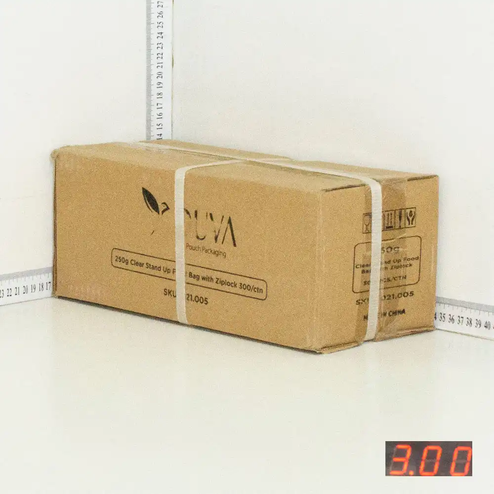250g Clear Stand Up Ziplock Bag 300/ctn