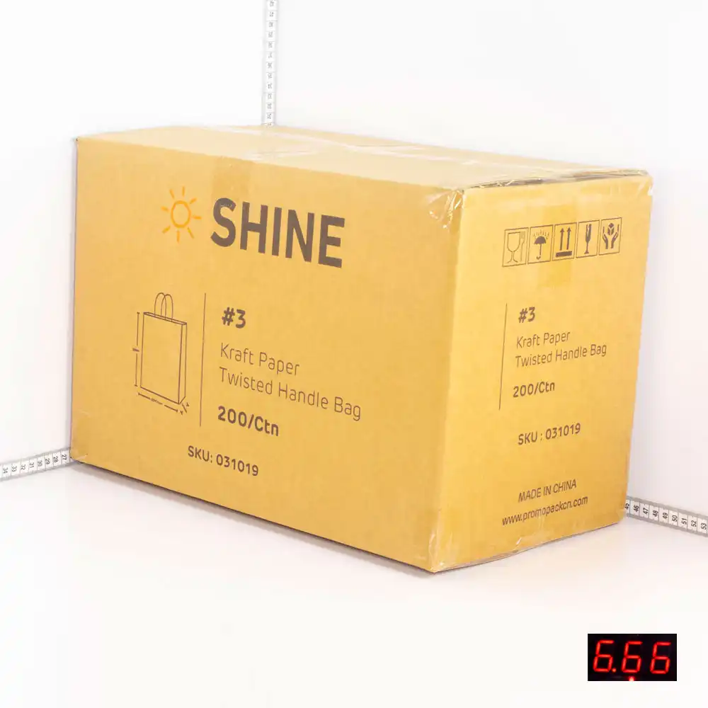 #3 Kraft Paper Twisted Handle Bag 200/ctn