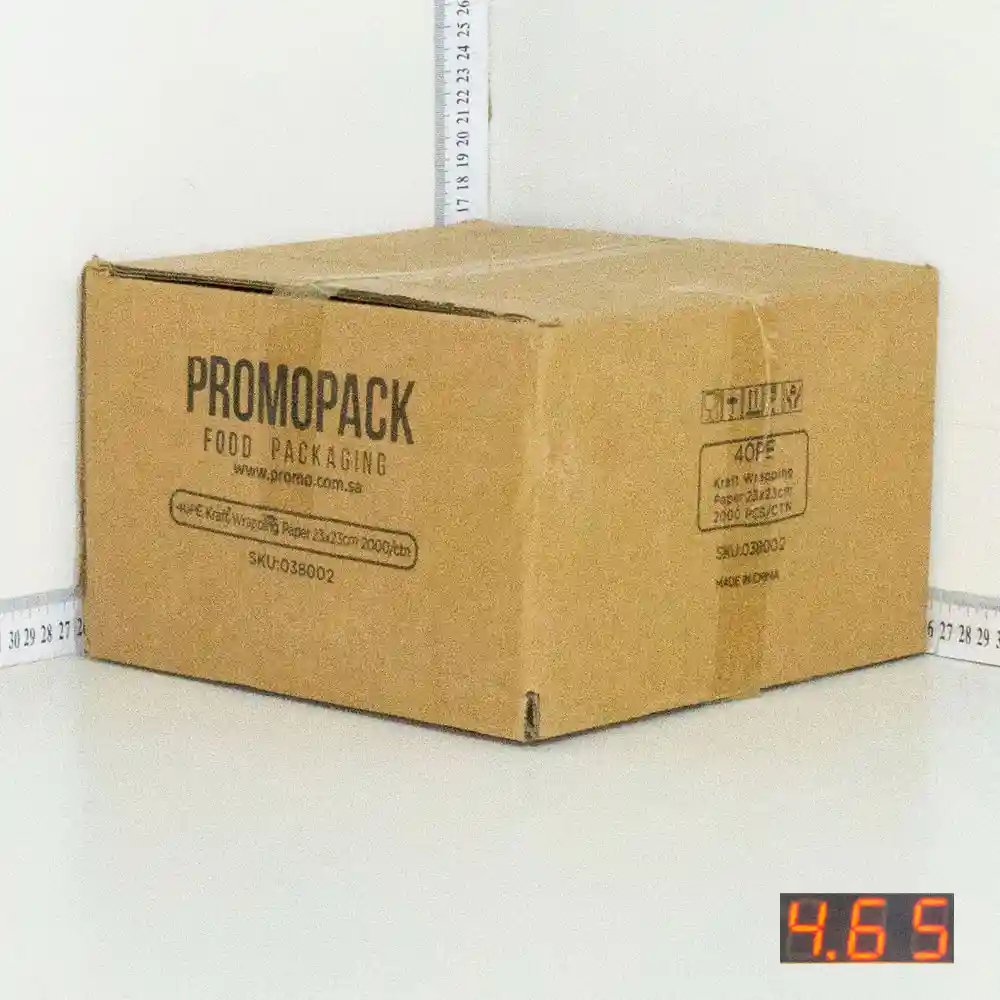 40PE Kraft Wrapping Paper 23×23cm 2000/ctn