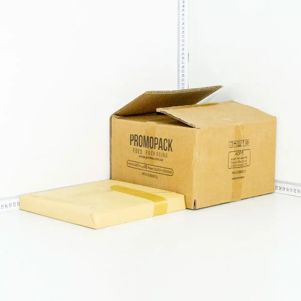 40PE Kraft Wrapping Paper 23×23cm 2000/ctn