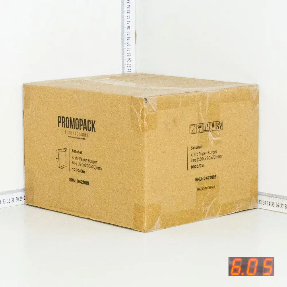 12x7x27cm Satchel Kraft Paper Bag 1000/ctn