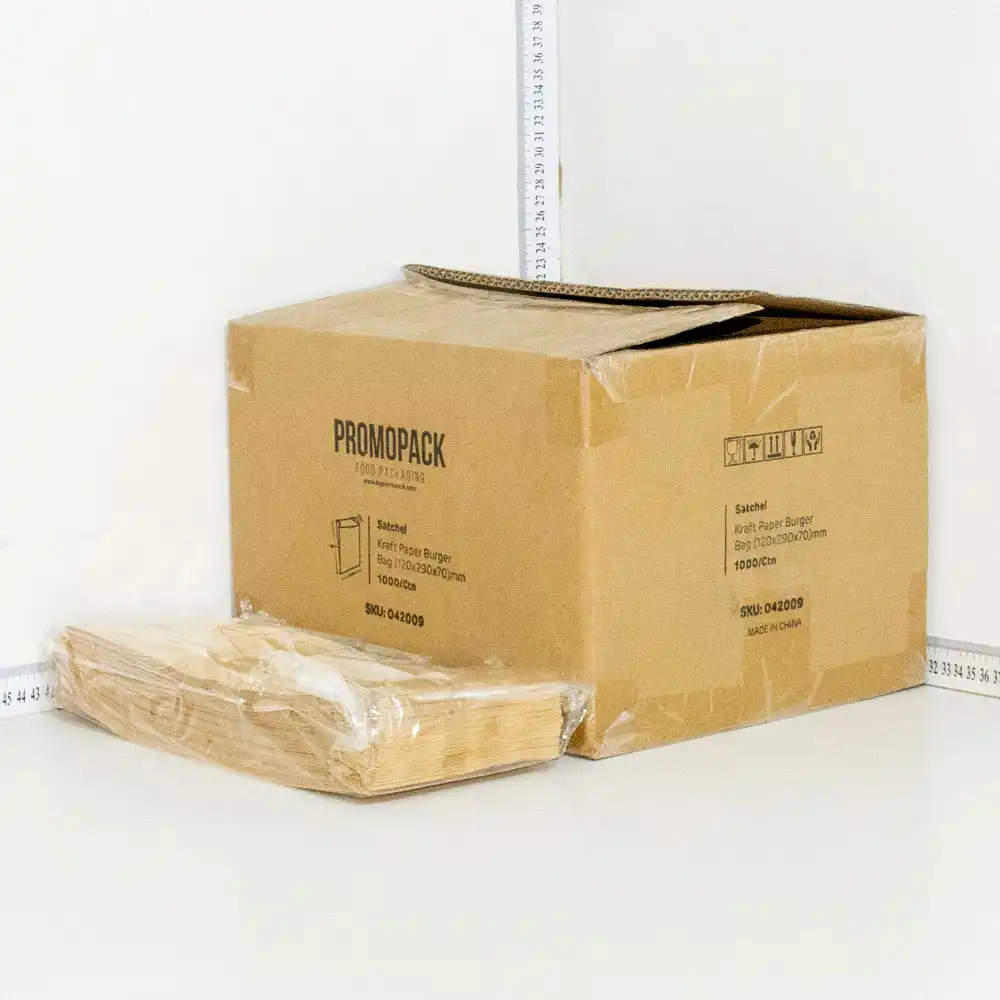 12x7x27cm Satchel Kraft Paper Bag 1000/ctn