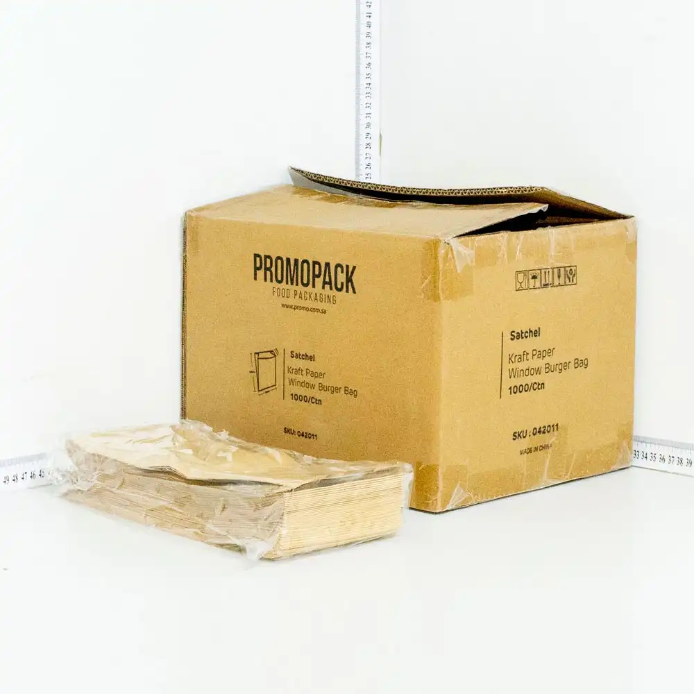 Satchel Kraft Paper Window Bag 12×7×29 cm 1000/ctn