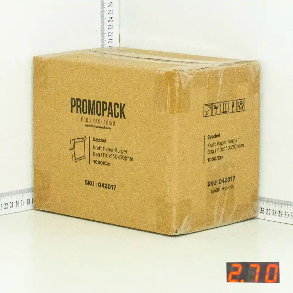 11×3×13cm Satchel Kraft Paper Bag 1000/ctn