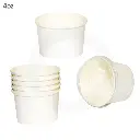 4oz White Paper Ice Cream Cup 1000/ctn