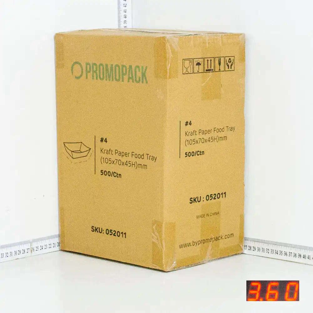 #4 Kraft Paper Food Tray 500/ctn