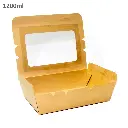 1200ml W Kraft Paper Window Lunch Box 200/ctn