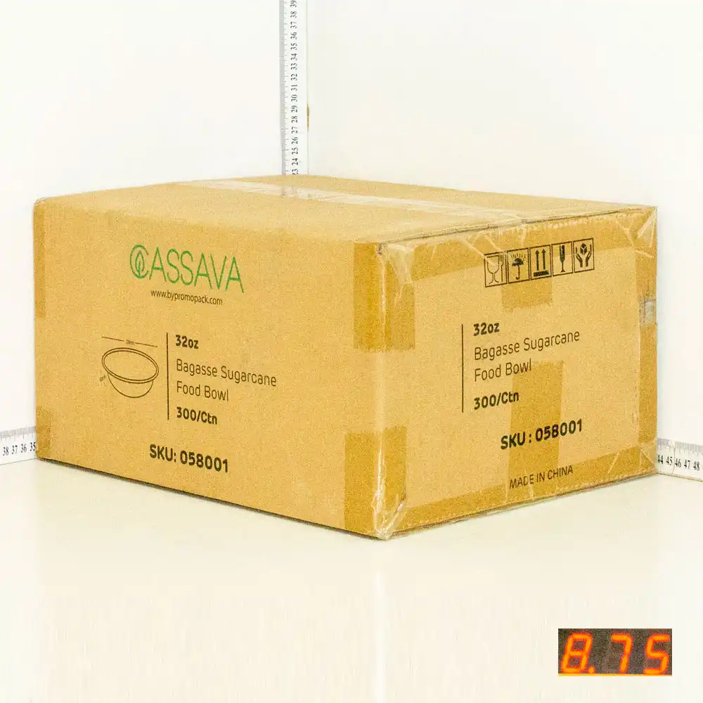 32oz Bagasse Sugarcane Round Bowl 300/ctn