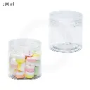 100ml/60mm PET Plastic Jar Clear PP Cap 100/ctn