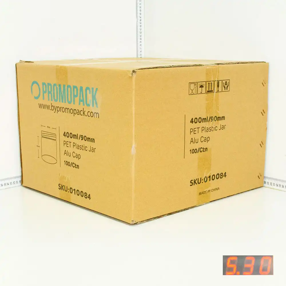 400ml/90mm PET Plastic Jar Alu Cap 100/ctn