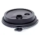 90mm PP Plastic Black Connected Lid 1000/ctn