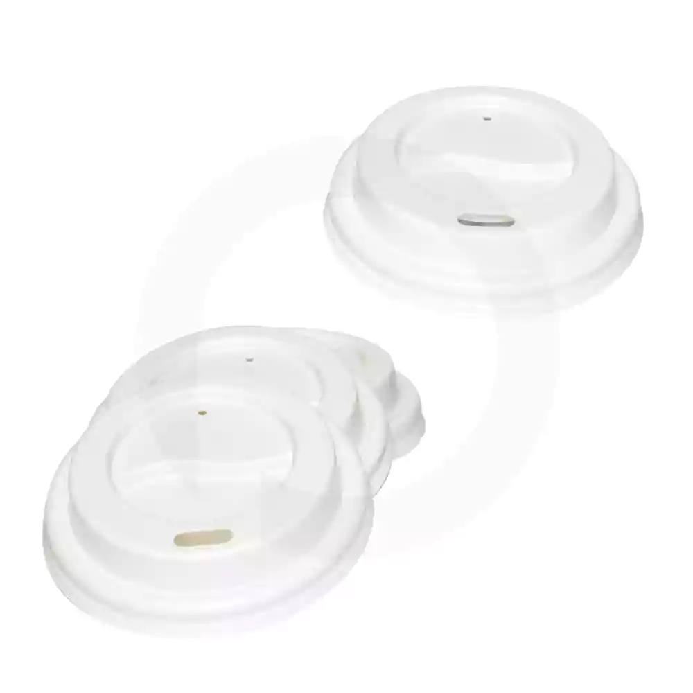 62mm PS Plastic White Lid No Cap 1000/ctn