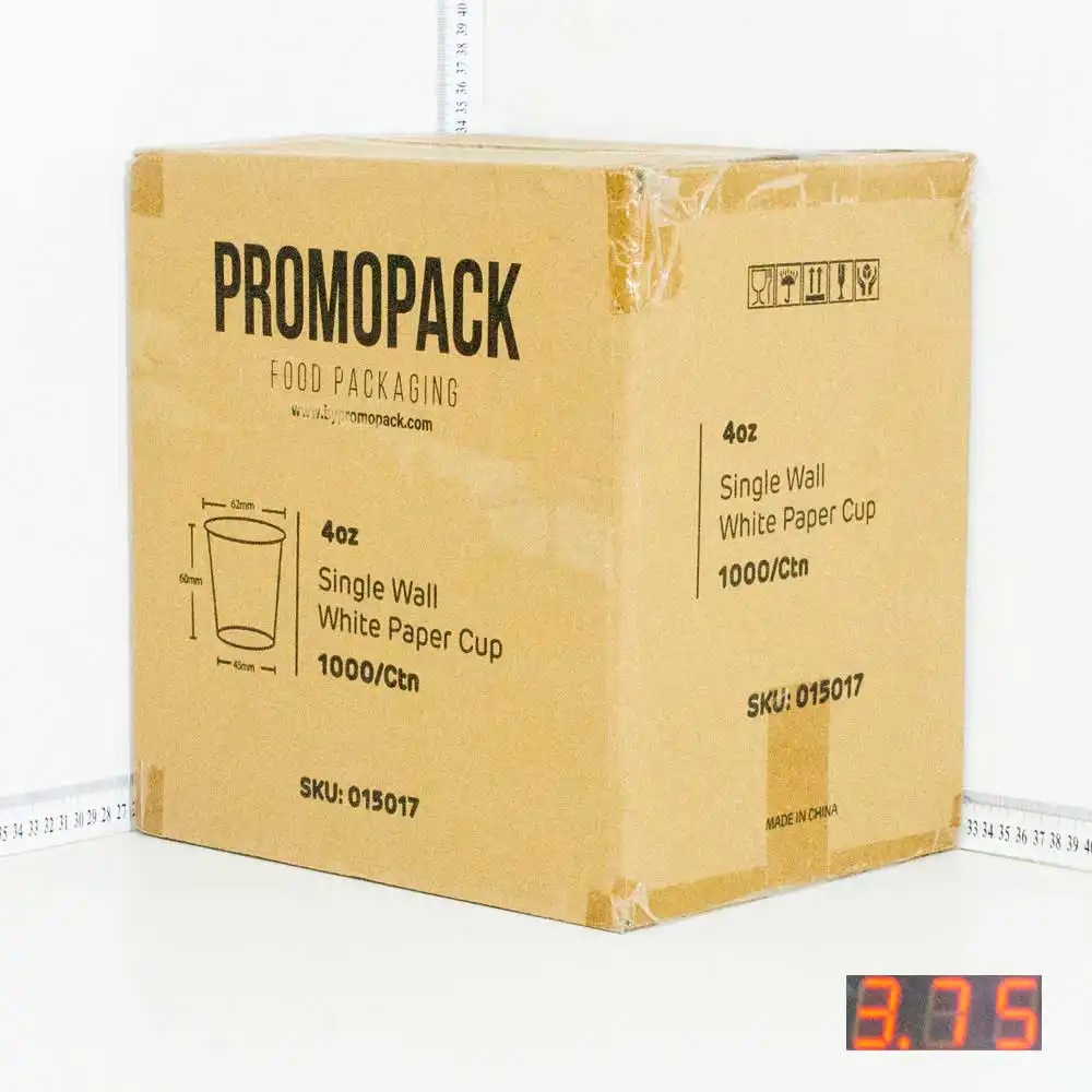 4oz Single Wall White Paper Cup 1000/ctn
