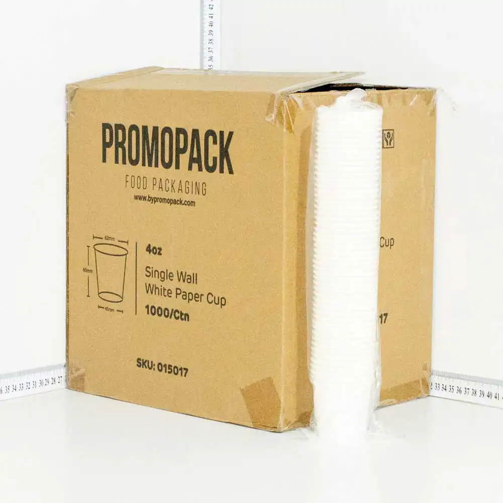 4oz Single Wall White Paper Cup 1000/ctn