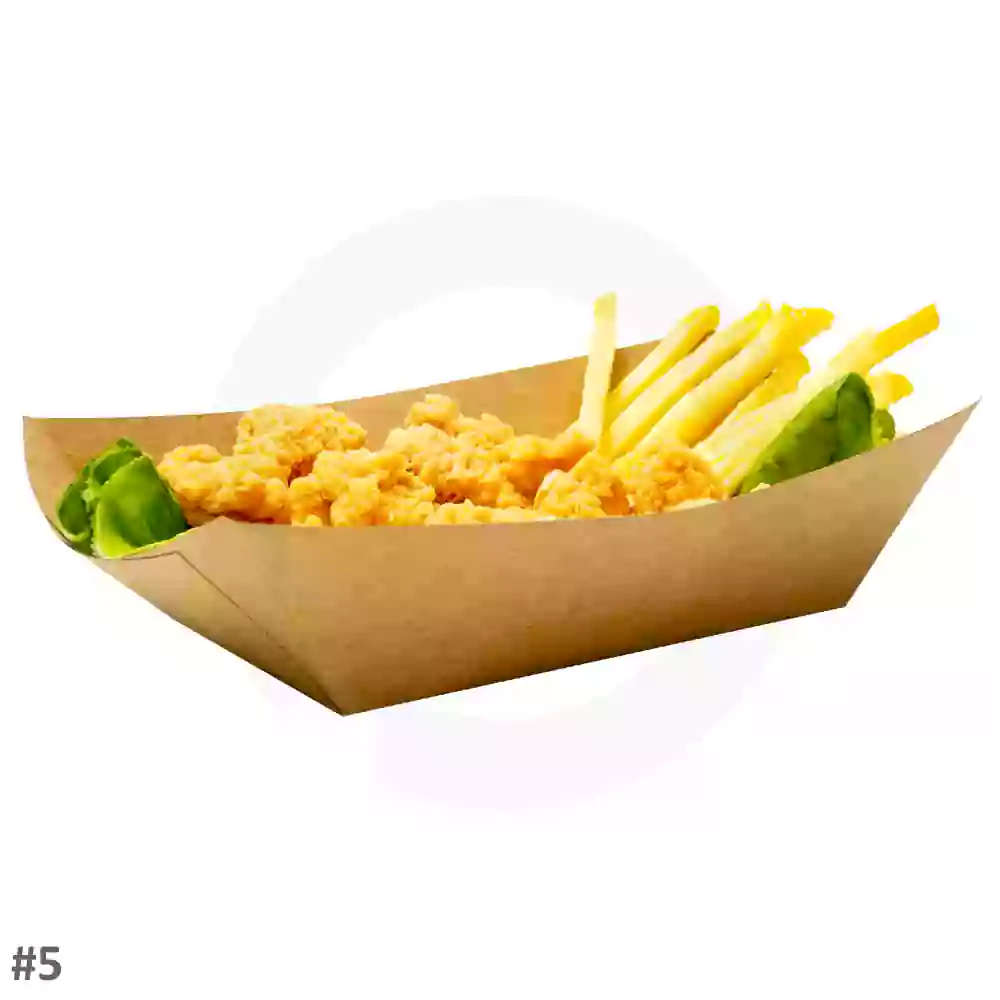 #5 Kraft Paper Food Tray 500/ctn