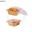 1200ml Kraft Paper Square Bowl 300/ctn
