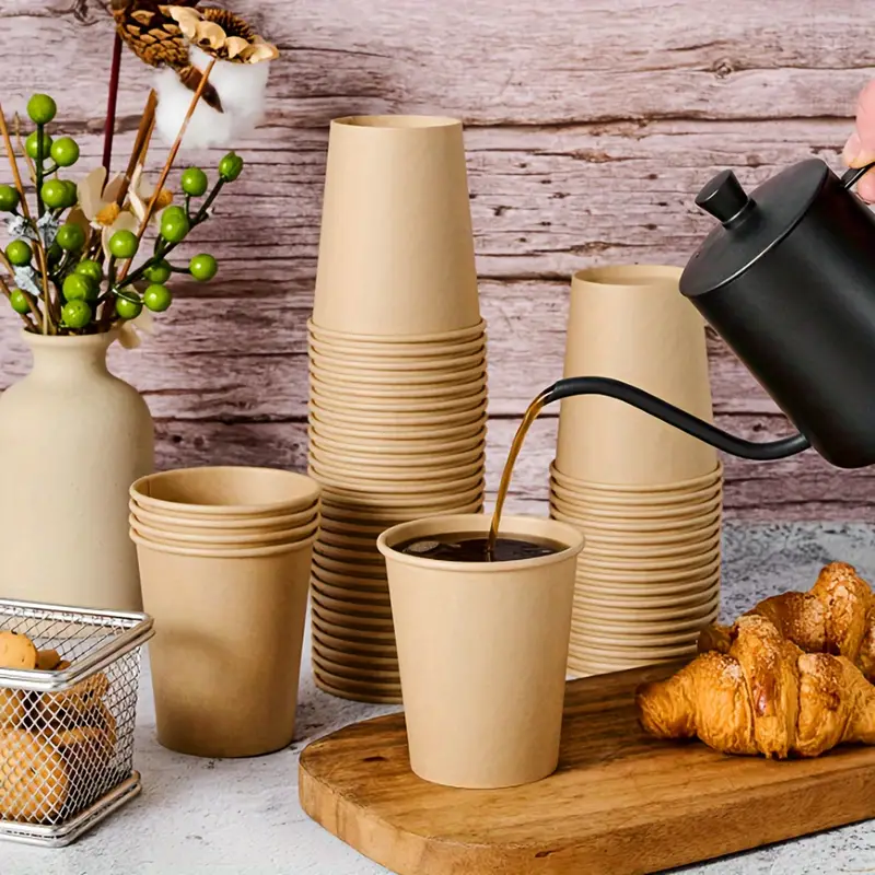 8oz Single Wall Kraft Paper Cup 1000/ctn