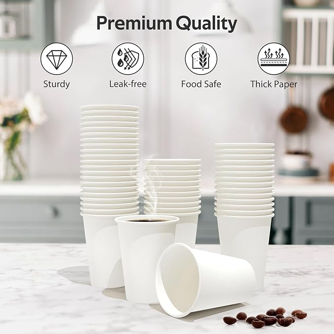 12oz Single Wall White Paper Cup 1000/ctn