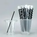 6×210mm Black Spike Straw Film Wrap 4000/Ctn