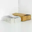 Black - #2 R Top & Bottom Connected White Paper Box 200/ctn