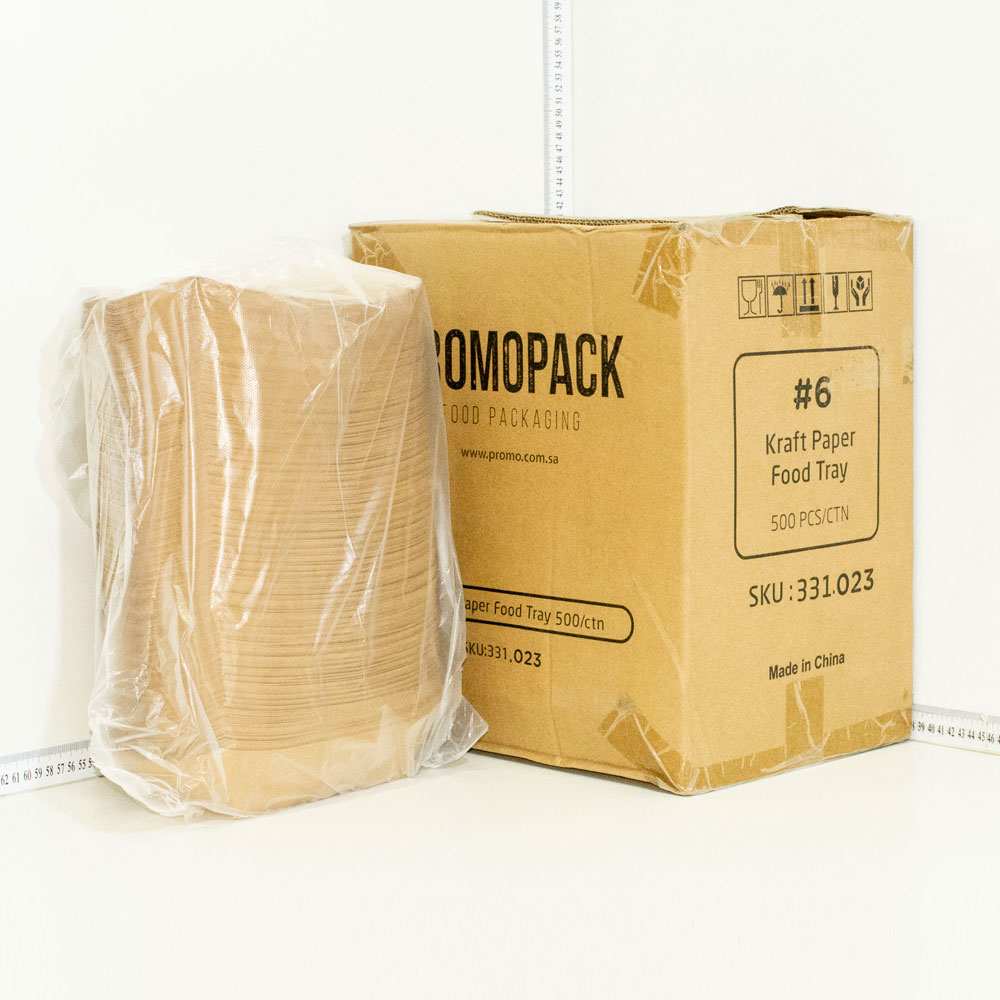 #6 Kraft Paper Food Tray 500/ctn