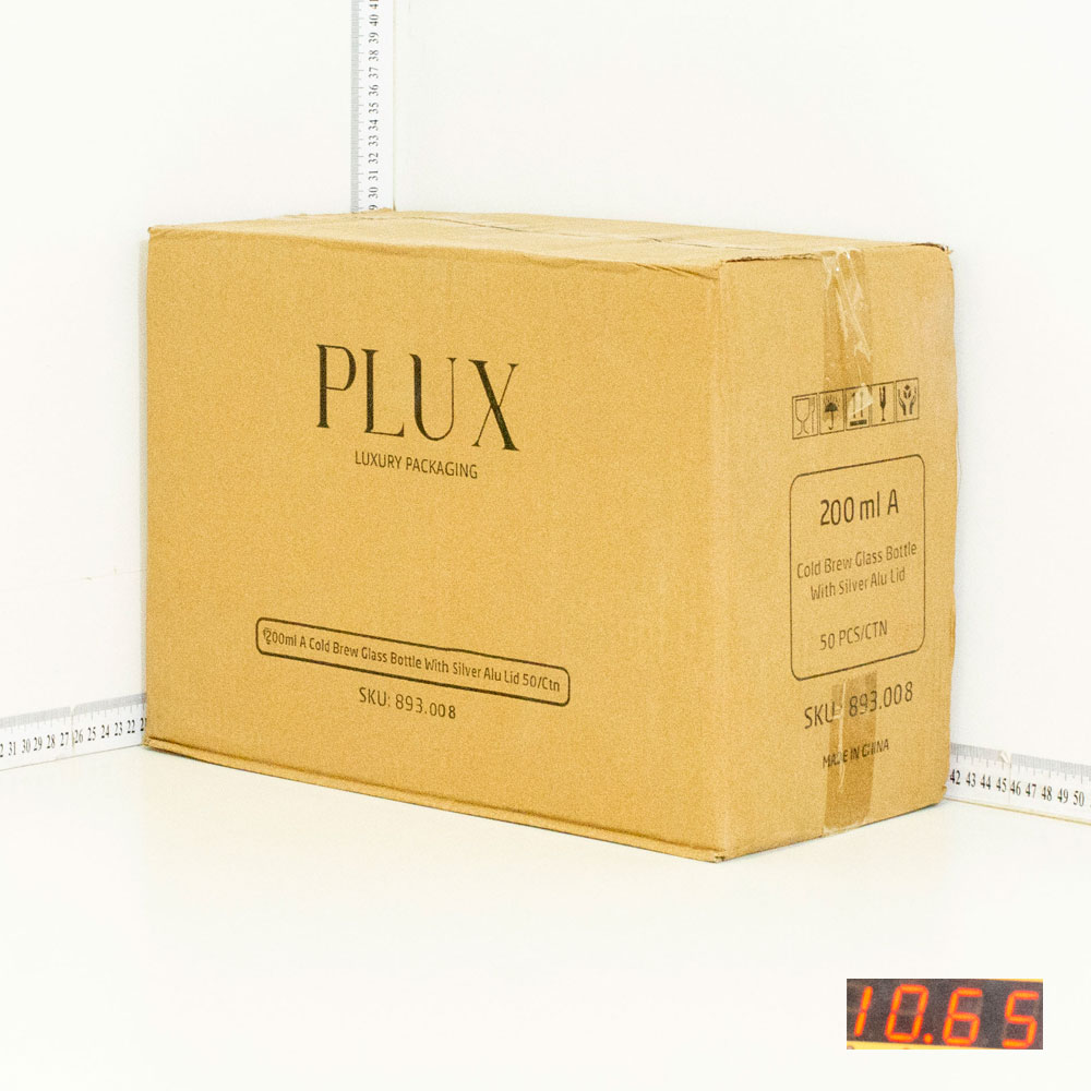 200ml A Cold Brew Glass Bottle Silver Alu Cap 50/Ctn