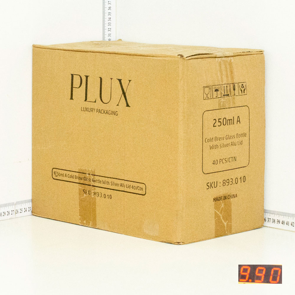 250ml A Cold Brew Glass Bottle Silver Alu Cap 40/Ctn