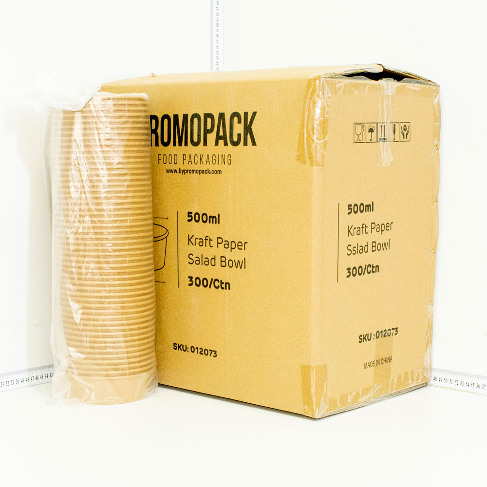 500ml Kraft Paper Salad Bowl 300/ctn