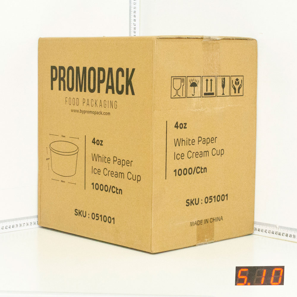 4oz White Paper Ice Cream Cup 1000/ctn