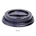 80mm PS Plastic Black No Cap Lid 1000/ctn