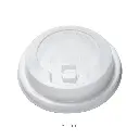 80mm PS Plastic White with Cap Lid 1000/ctn