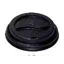 90mm PS Plastic Black No Cap Lid 1000/ctn