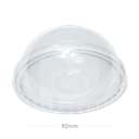 92mm PET Plastic No Hole Dome Lid 1000/ctn