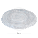 98mm PET Plastic Flat Lid X hole 1000/ctn