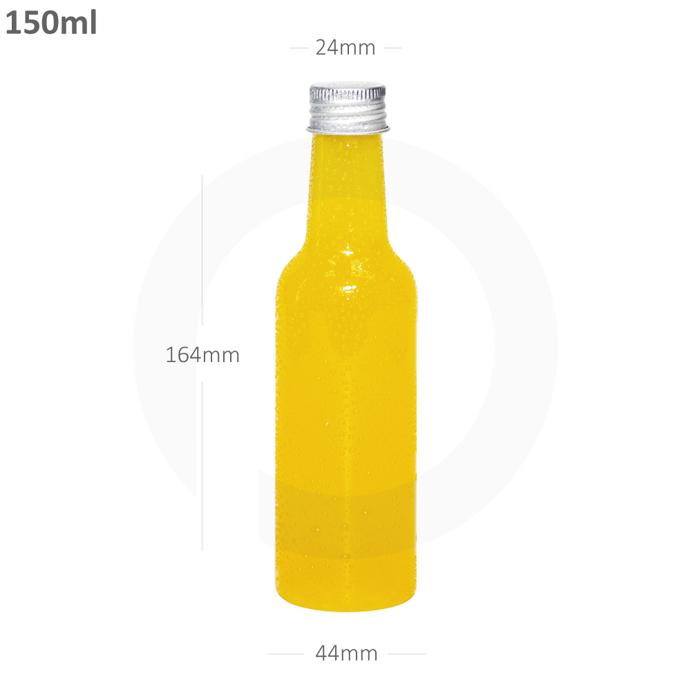150ml PET Plastic Bottle Alu Cap 242/ctn