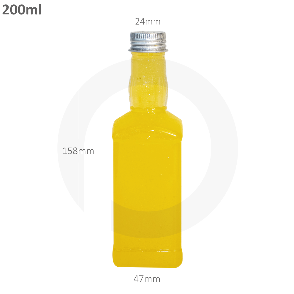 200ml PET Plastic Bottle Alu Cap 300/ctn
