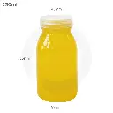 230ml PET Plastic Milk Bottle with White PP Cap 200/ctn