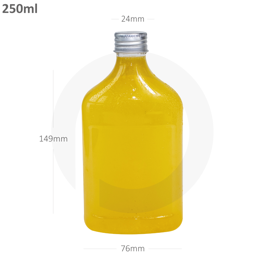 250ml D PET Plastic Cold Brew Bottle Alu Cap 210/ctn