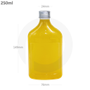 250ml D PET Plastic Cold Brew Bottle Alu Cap 210/ctn