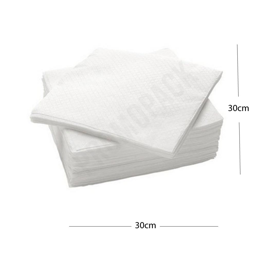 White Paper Napkin 30x30cm 1Ply 4000/ctn