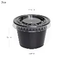 2oz PP Plastic Sauce Cup with PET Lid 2000/ctn