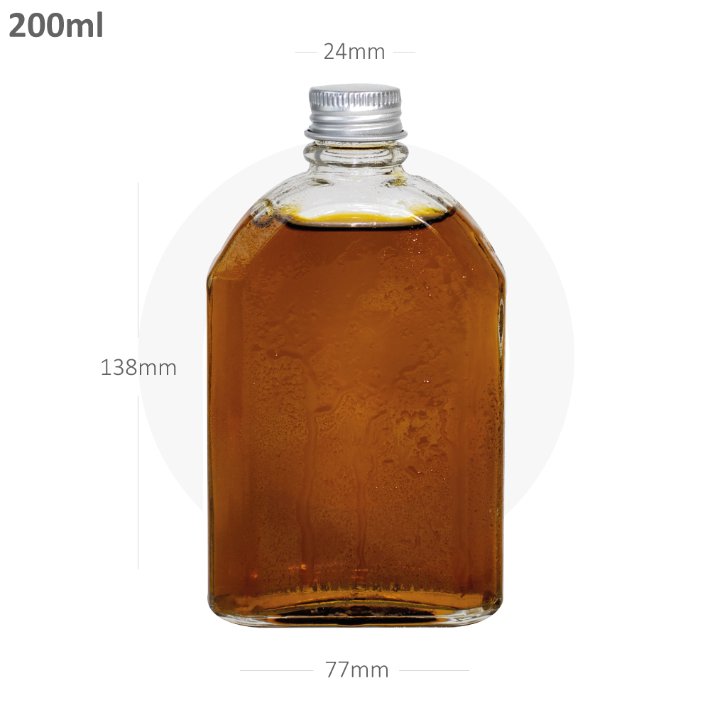 [893008] 200ml A Cold Brew Glass Bottle Silver Alu Cap 50/Ctn