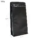 500g Black Flat Bottom Ziplock Valve Bag 300/ctn