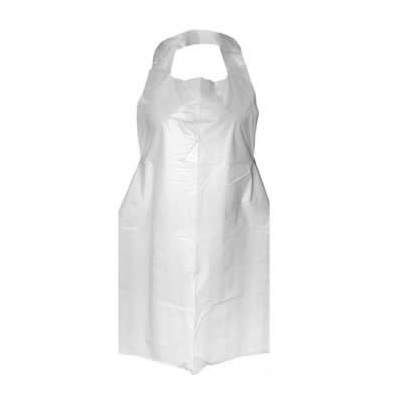 [388010] Plastic White Apron 1000/pcs