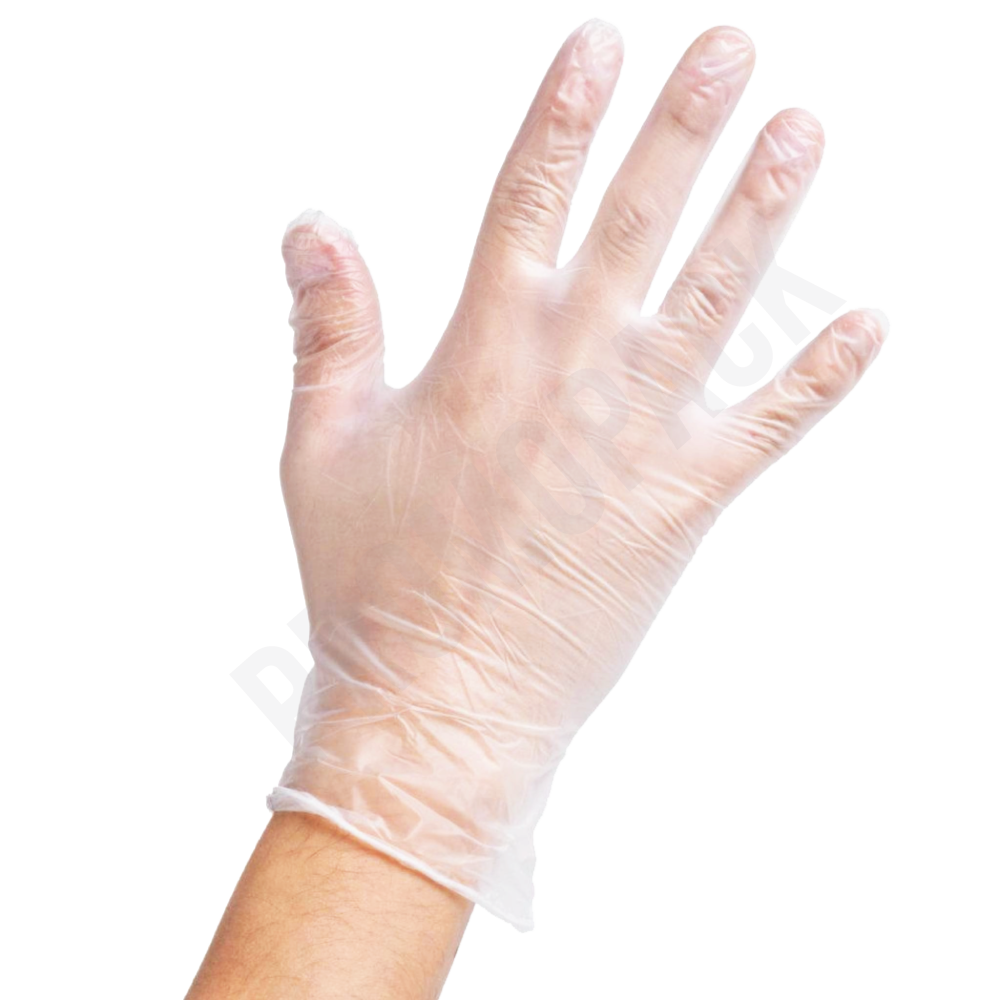 [388007] XLarge Clear Vinyl Gloves 10box/ctn
