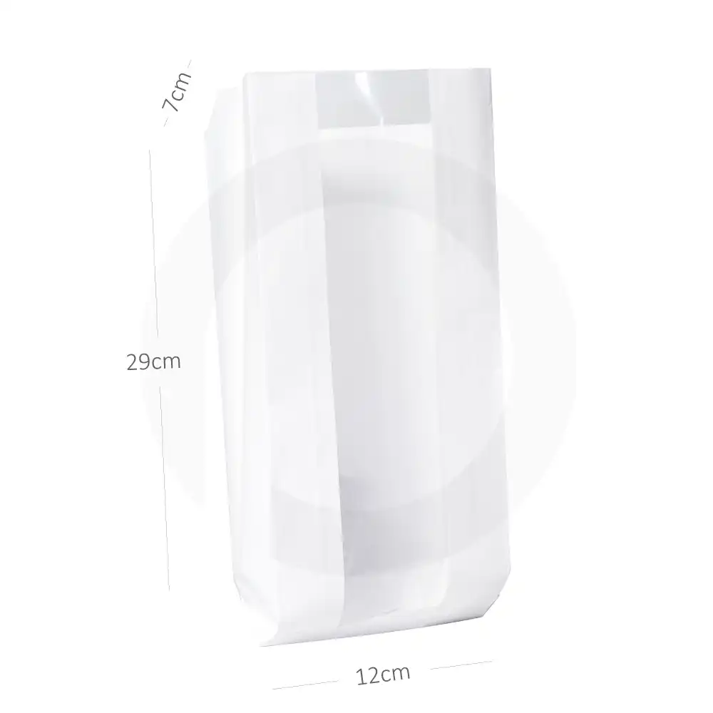 #1229 Satchel White Paper Window Bag 1000/ctn