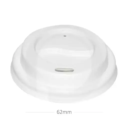 [015008] 62mm PS Plastic White No Cap Lid 1000/ctn